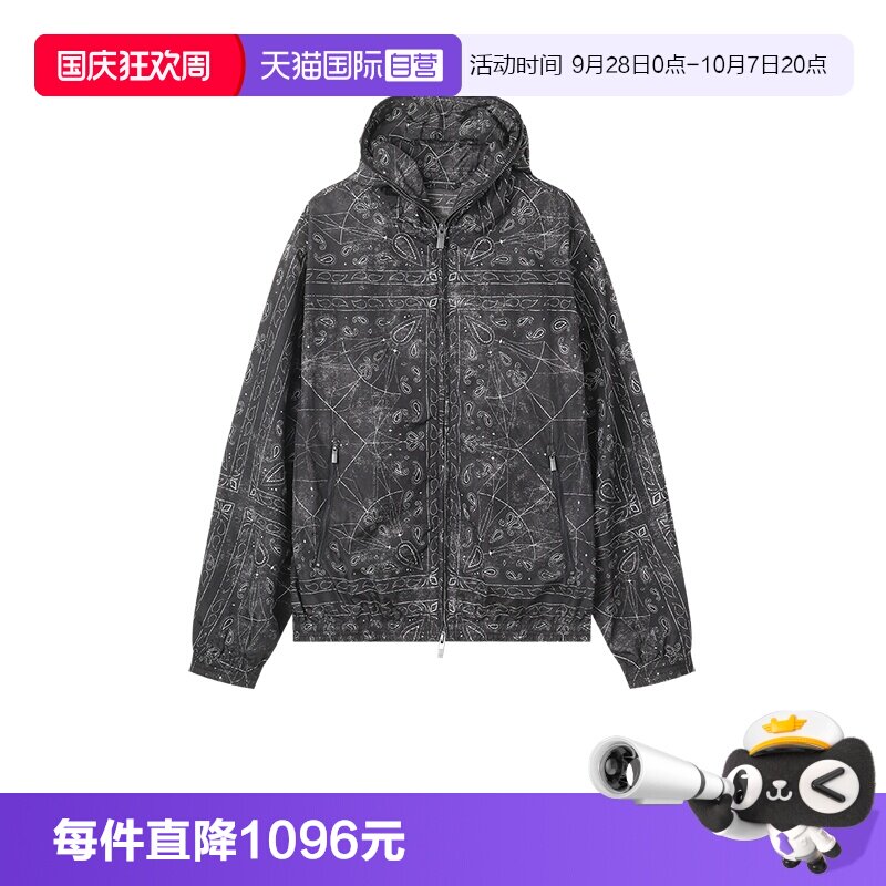 阿玛尼男士连帽夹克外套