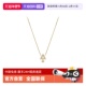 自营 Armani阿玛尼项链女三角水晶轻奢小众项链生日礼物金色