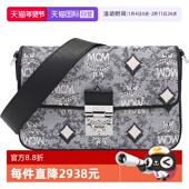 自营 MCM 男女同款 织物配皮单肩斜挎包手拿包小号 MWRBATQ04