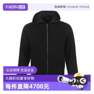 纯色宽松休闲连帽卫衣开衫 杰尼亚男士 Zegna 拉链外套 自营