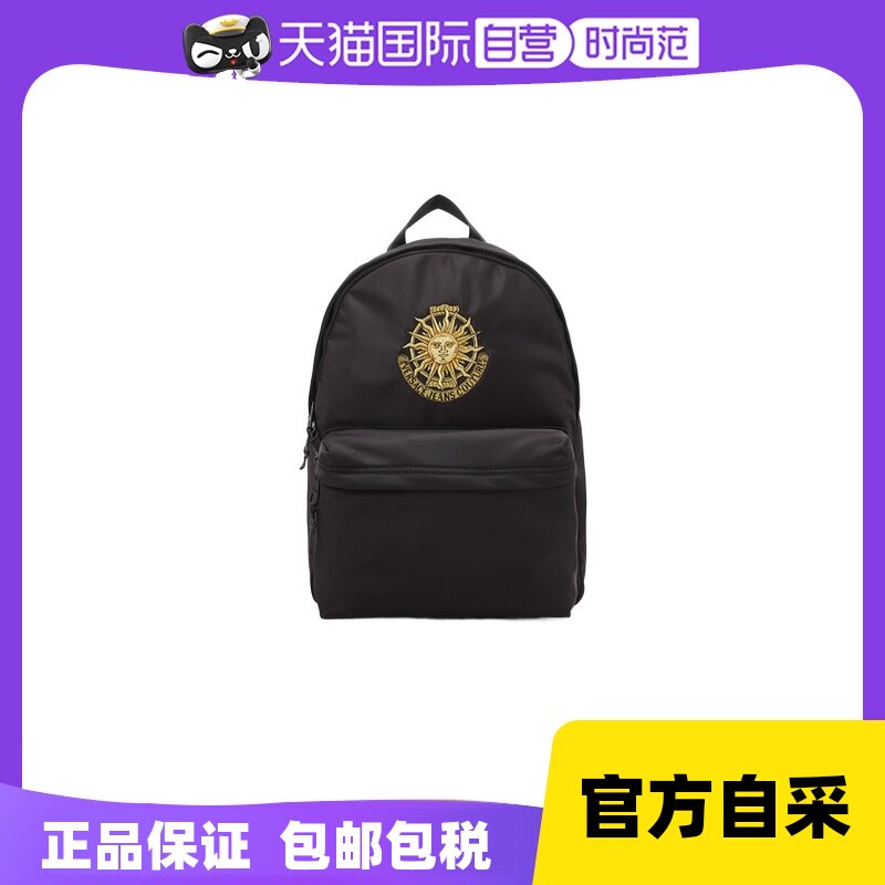 【自营】versace jeans黑色2022春大容量男士双肩包