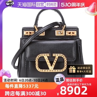 中古99新未使用华伦天奴女士皮革手提单肩斜挎包 自营