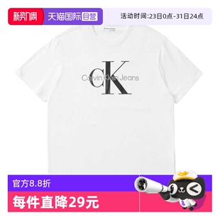 自营 圆领印花logo短袖 亏本清仓 Klein男士 T恤休闲上衣 Calvin