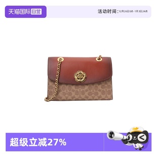 山茶花手提单肩斜挎链条包圣诞元 蔻驰经典 COACH 旦礼物 自营