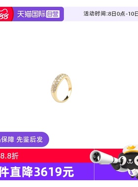 【自营】中古95新日本进口商品群镶钻石K18黄金54号戒指