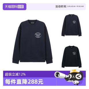 Armani 男士 棉圆领长袖 6L1M82 Emporio 卫衣运动衫 1JHSZ 自营