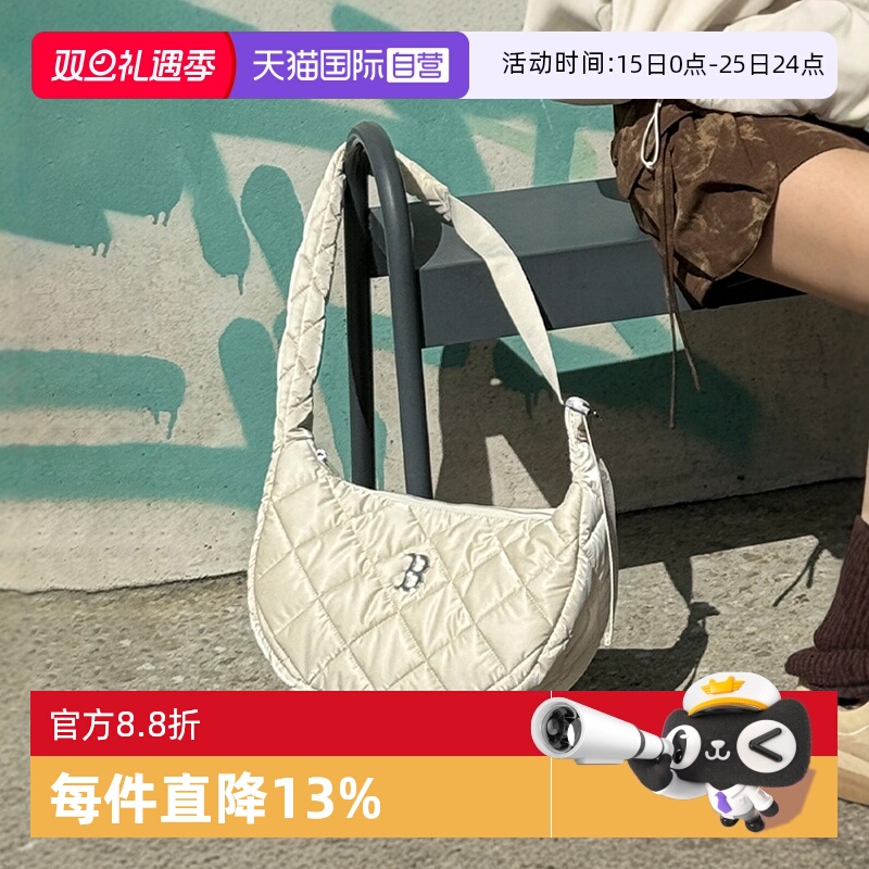 MLB腋下包斜挎包菱格压纹