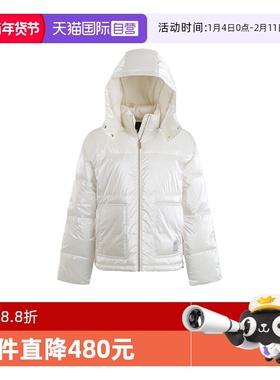 【自营】阿玛尼 AX 女士宽松版连帽棉服外套 6LYB25 YN3HZ拉链