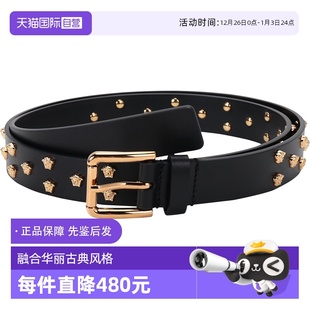 自营 腰带礼盒DCU8439 Versace范思哲 牛皮革针扣式 DV3TNM 男士