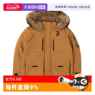 新款 MLB美职棒羽绒服男女装 保暖连帽上衣运动服防风外套 自营