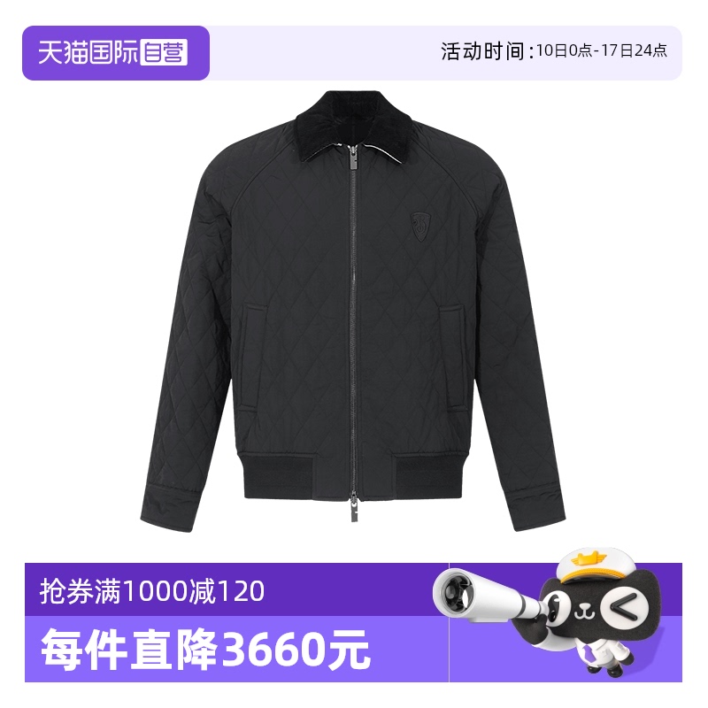 【自营】中古全新未使用Burberry男士饰绗缝夹克薄款棉服外套上衣