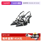 自营 Jimmy Choo吉米周新款 时尚 女DANICA85露跟系带马蹄高跟鞋