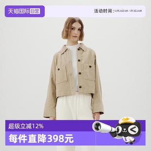 Marc Polo 商场同款 外套夹克女 全棉粗灯芯绒短款 自营