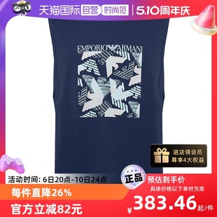 阿玛尼24夏季 T恤 新品 EMPORIO ARMANI 自营 背心潮流百搭无袖