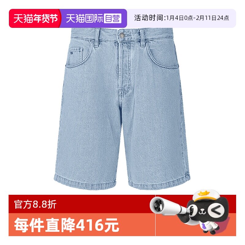 【自营】EA阿玛尼男士棉质复古牛仔裤短裤五分裤EM001723 AF13269