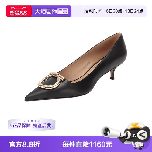菲拉格慕女士高跟鞋皮鞋