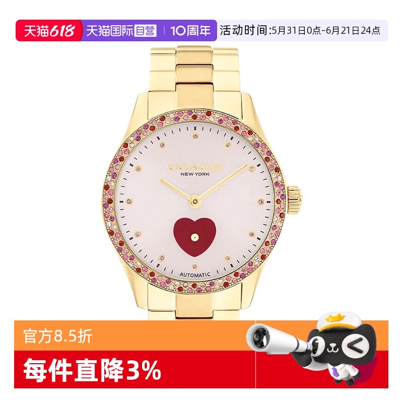 蔻驰自动机械表时尚腕表
