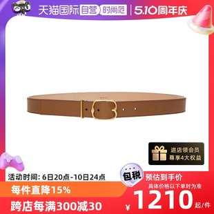 女士牛皮针扣式 奢侈品 皮带腰带EMBLEM Bally 巴利 自营