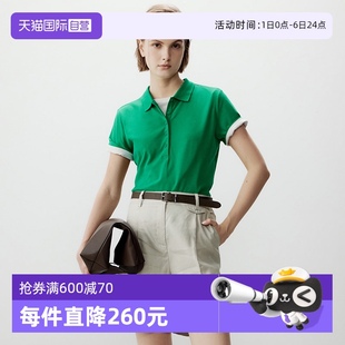 品牌经典 自营 Polo衫 女 莱卡翻领修身 系列 Polo Marc 短袖