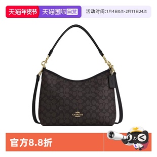 【自营】COACH/蔻驰Laurel31流浪包老花单肩手提包女包情人节礼物