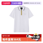 自营 Hugo Boss男士 胶囊系列棉质半拉链弹力短袖 POLO衫