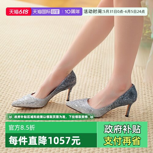 女鞋周仰杰高跟鞋凉鞋婚鞋亮片鞋
