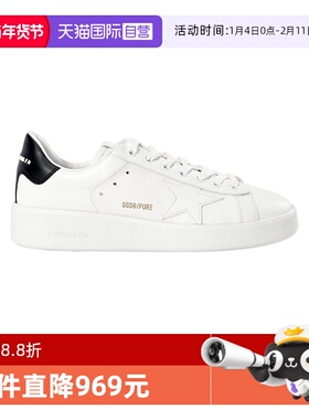 【自营】GOLDEN GOOSE/GGDB运动鞋白色星星贴花字母黑尾系带板鞋