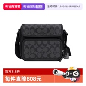 自营 COACH 蔻驰男士 PVC配皮单肩斜挎包 C9870单肩包