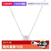 daisy 自营 beautyS925银玫瑰花锆石吊坠项链女礼物锁骨链女