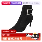 Roger 自营 Vivier女士绒面皮革喇叭跟高跟短靴RVW40043090HR0