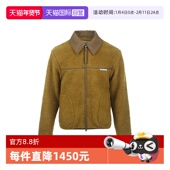 AMI男士 自营 logo标识潮流休闲翻领拉链毛绒秋冬夹克防寒外套