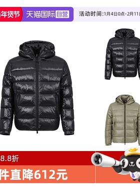 【自营】Hugo Boss男士black系列拉链连帽棉服上衣外套 50520200