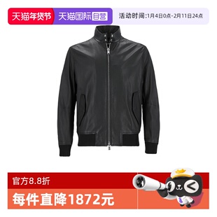 【自营】Hugo Boss男士black系列羔羊皮革皮衣皮夹克外套50543899