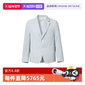 自营 条纹商务休闲棉质长袖 Thom Browne男士 经典 西装 外套单西