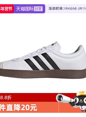 【自营】adidas阿迪达斯T头鞋子VL Court 防滑德训鞋板鞋ID3711