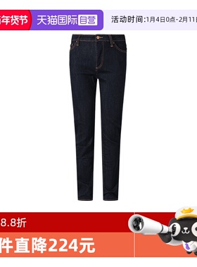 【自营】阿玛尼 女士AX休闲低腰牛仔裤长裤 3DYJ45 Y15RZ深蓝色