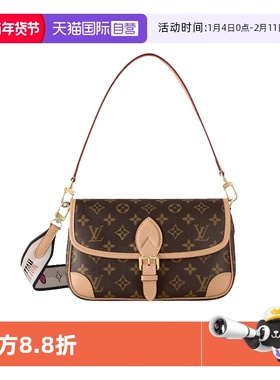 【自营】中古95新LV路易威登 Diane法棍 老花单肩包
