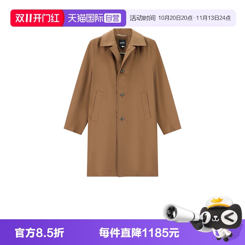 HugoBoss男士风衣外套