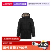 保暖中长款 连帽拉链羽绒服 博柏利男士 鹅绒厚款 自营 BURBERRY