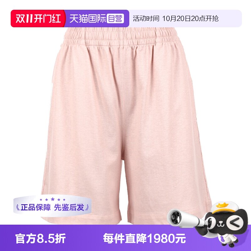 【自营】BURBERRY/博柏利女士宽松纯棉休闲百搭短裤直筒裤