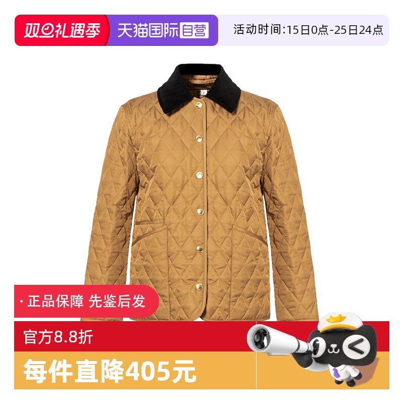 BURBERRY灯芯绒翻领夹克外套