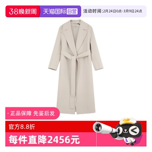 【自营】S Max Mara麦丝玛拉 新品 女士绵羊毛长款大衣外套 LIVIA