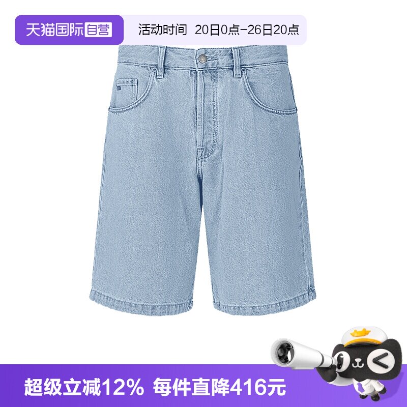 【自营】EA阿玛尼男士棉质复古牛仔裤短裤五分裤EM001723 AF13269