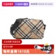 自营 BURBERRY 博柏利战马徽标经典 格纹男士 单肩斜挎包小方包