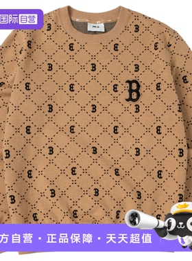 【自营】MLB上衣情侣款时尚休闲运动服老花系列长袖卫衣3AMTM0134