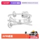 自营 APM Monaco三环交织戒指交错指环可转动圆环时尚 个性 设计