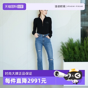 巴利时尚 Bally 经典 女士羊毛长袖 6305209 半拉链针织衫 自营