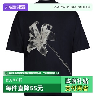 自营 花卉印花日常休闲百搭短袖 EMPORIO 阿玛尼男士 T恤 ARMANI