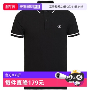 Klein夏季 男装 男士 自营 上衣 气质翻领POLO衫 Calvin 短袖 CK男士
