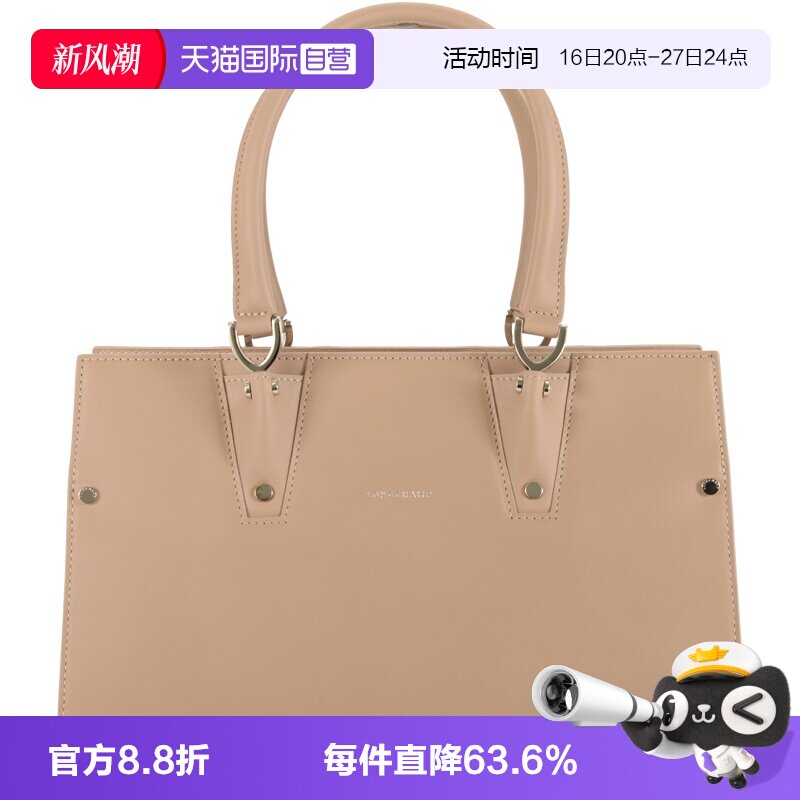 longchamp龙骧手提包皮革沙粉色